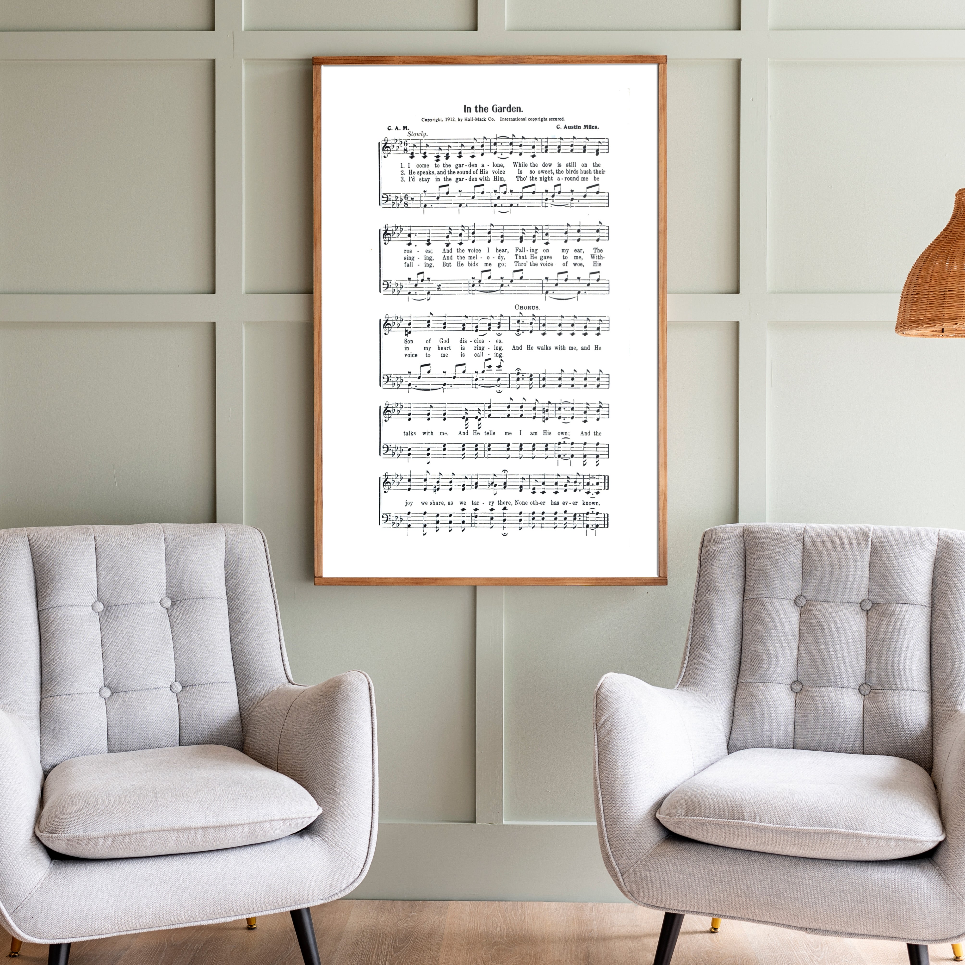 In The Garden Hymn | Framed Wood Art | 273