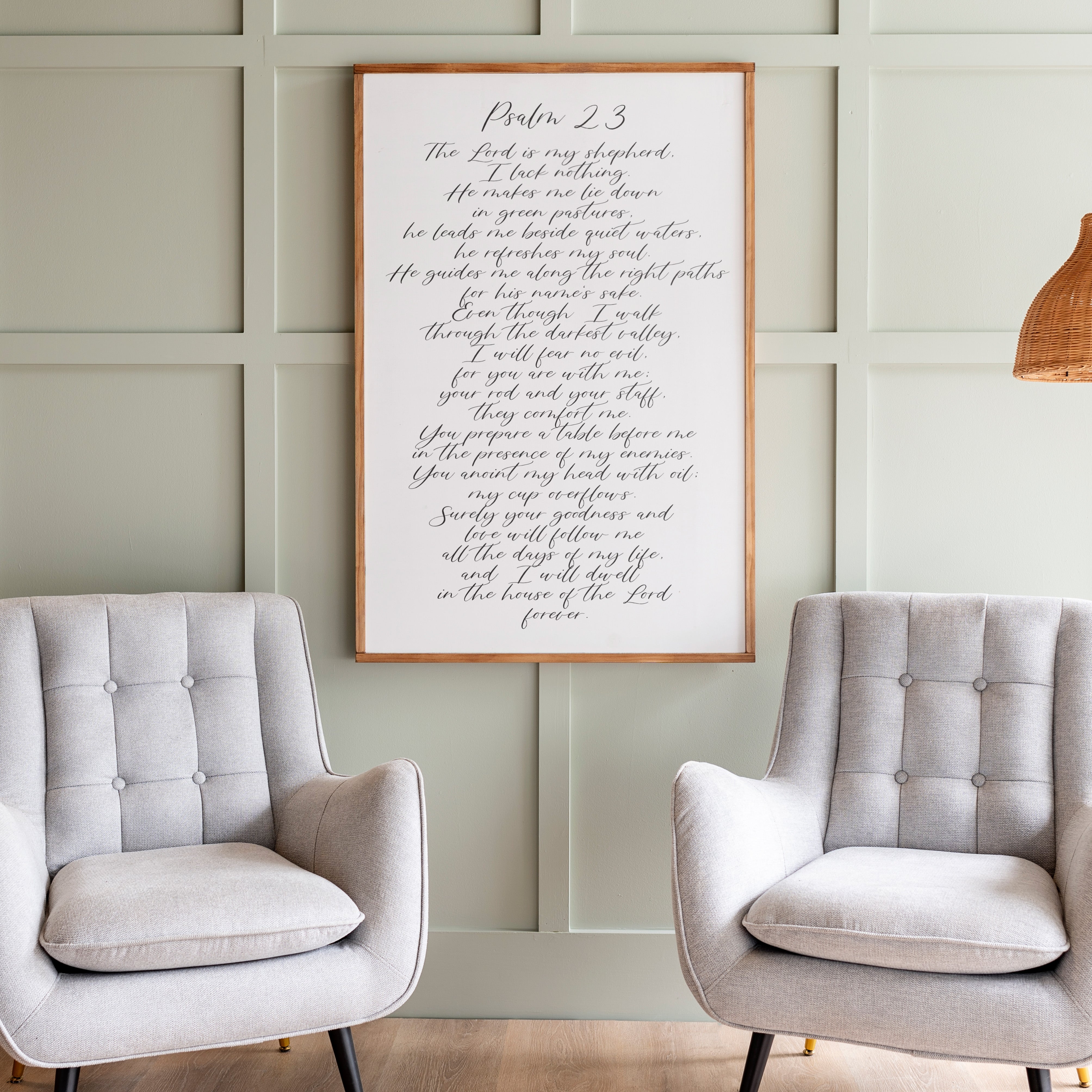 Psalm 23 | Framed Wooden Art | 127
