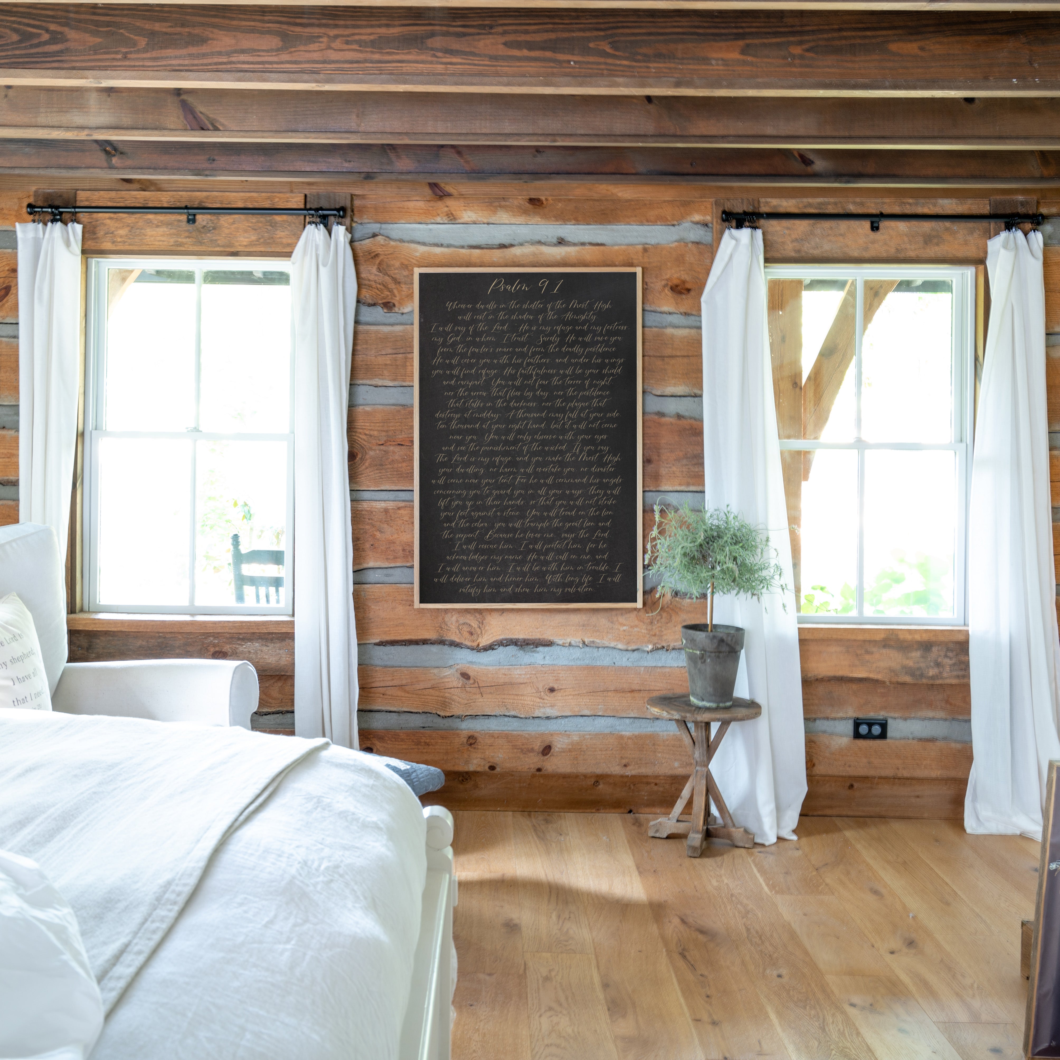 Psalm 91 | Framed Wooden Art | 125