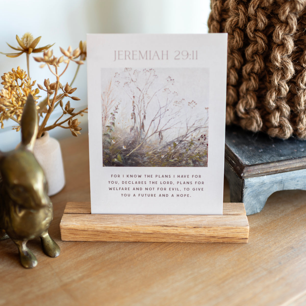 Heirloom Scripture Cards with Stand
