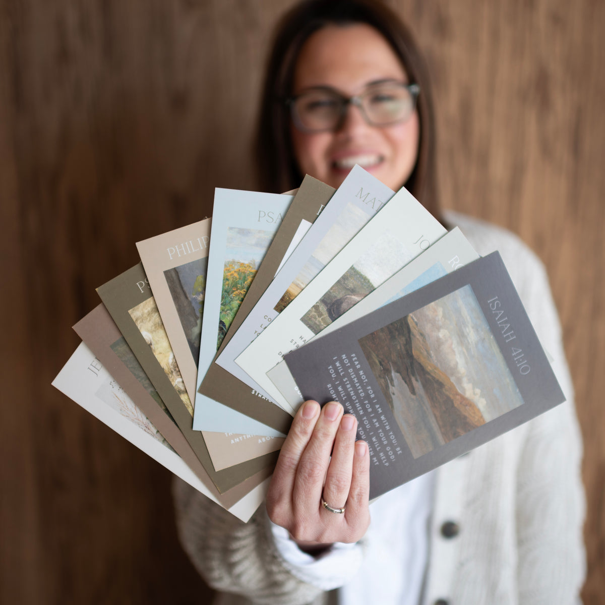 Heirloom Scripture Cards with Stand