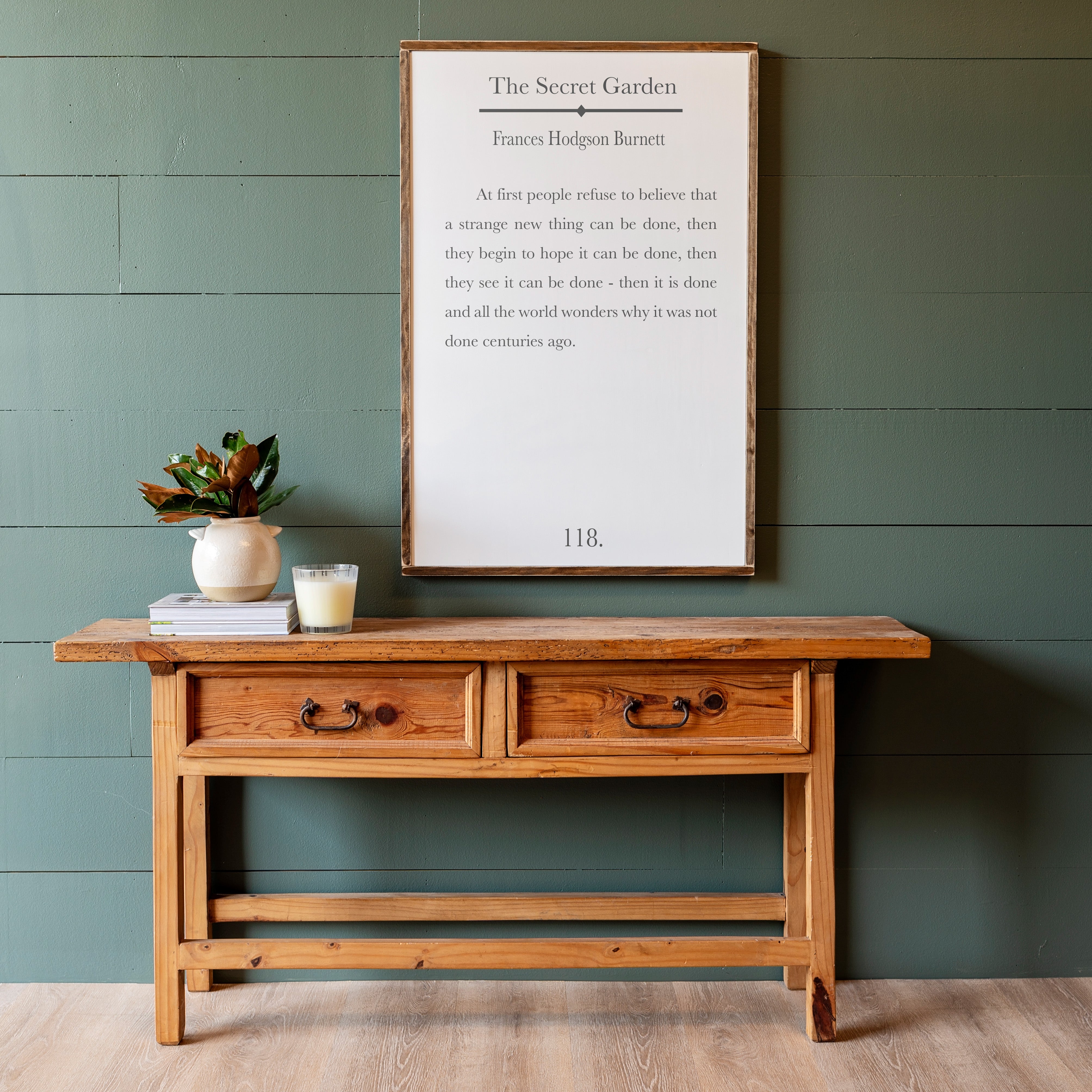 The Secret Garden | Framed Wooden Art | 300