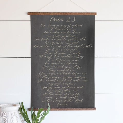 Psalm 23 Hanging Canvas | 127