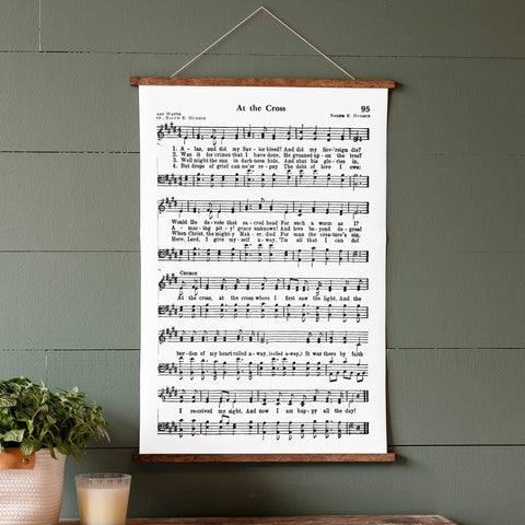 At The Cross Sheet Music Hanging Canvas | 283