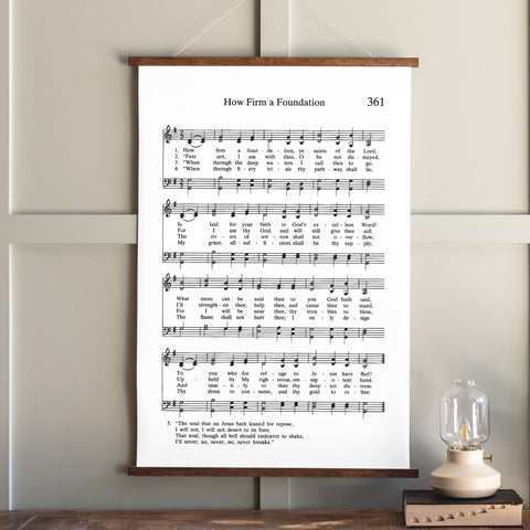How Firm A Foundation Sheet Music Hanging Canvas | 288