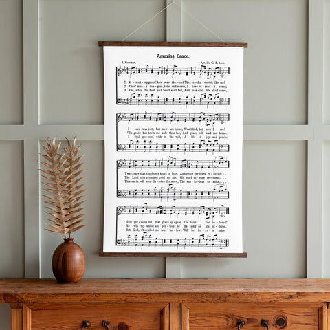 Amazing Grace Sheet Music Hanging Canvas | 289