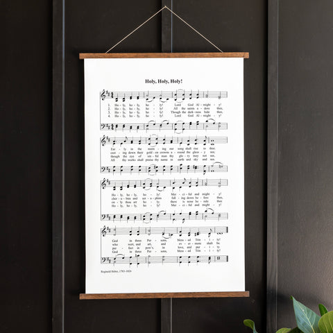 Holy, Holy, Holy! Sheet Music Hanging Canvas | 295
