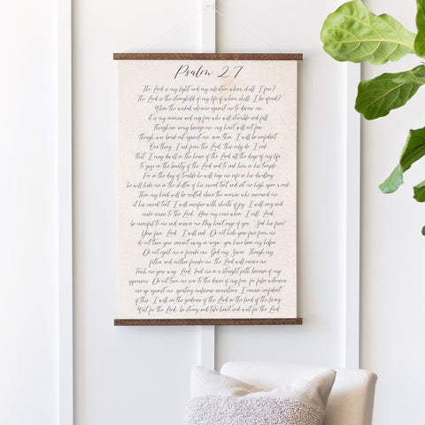 Psalm 27 Hanging Canvas | 298