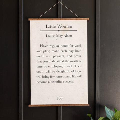 Little Women Bookpage Hanging Canvas | 301