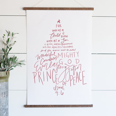"Prince Of Peace" Christmas Hanging Canvas | 379