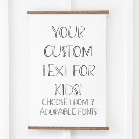Kids Custom Hanging Canvas