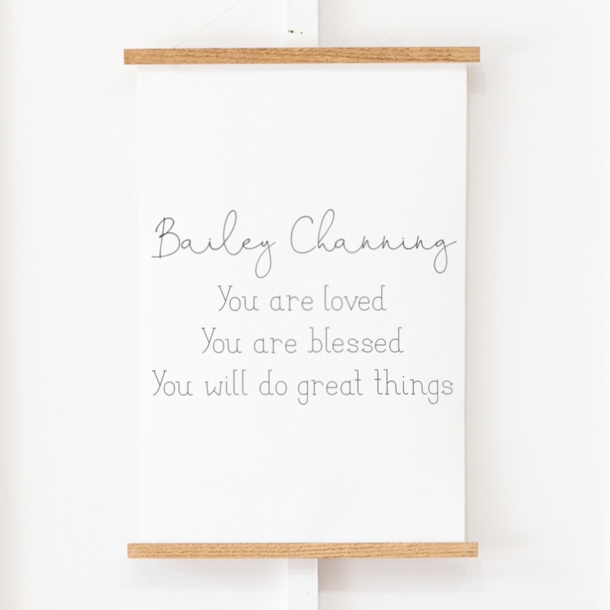 Personalized You are Loved | Custom Hanging Canvas