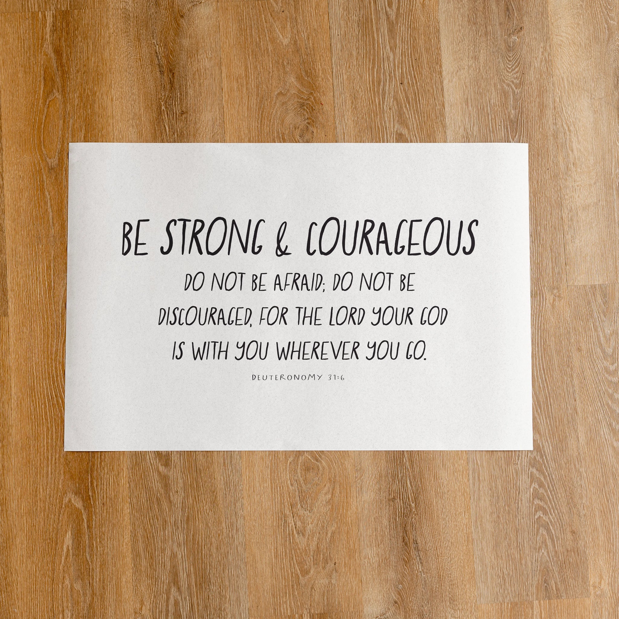 Be Strong And Courageous | Horizontal | 535