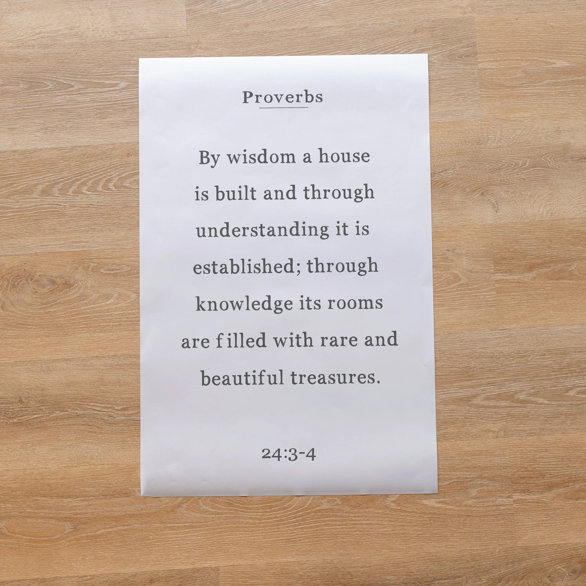 By Wisdom A House Is Built | 138