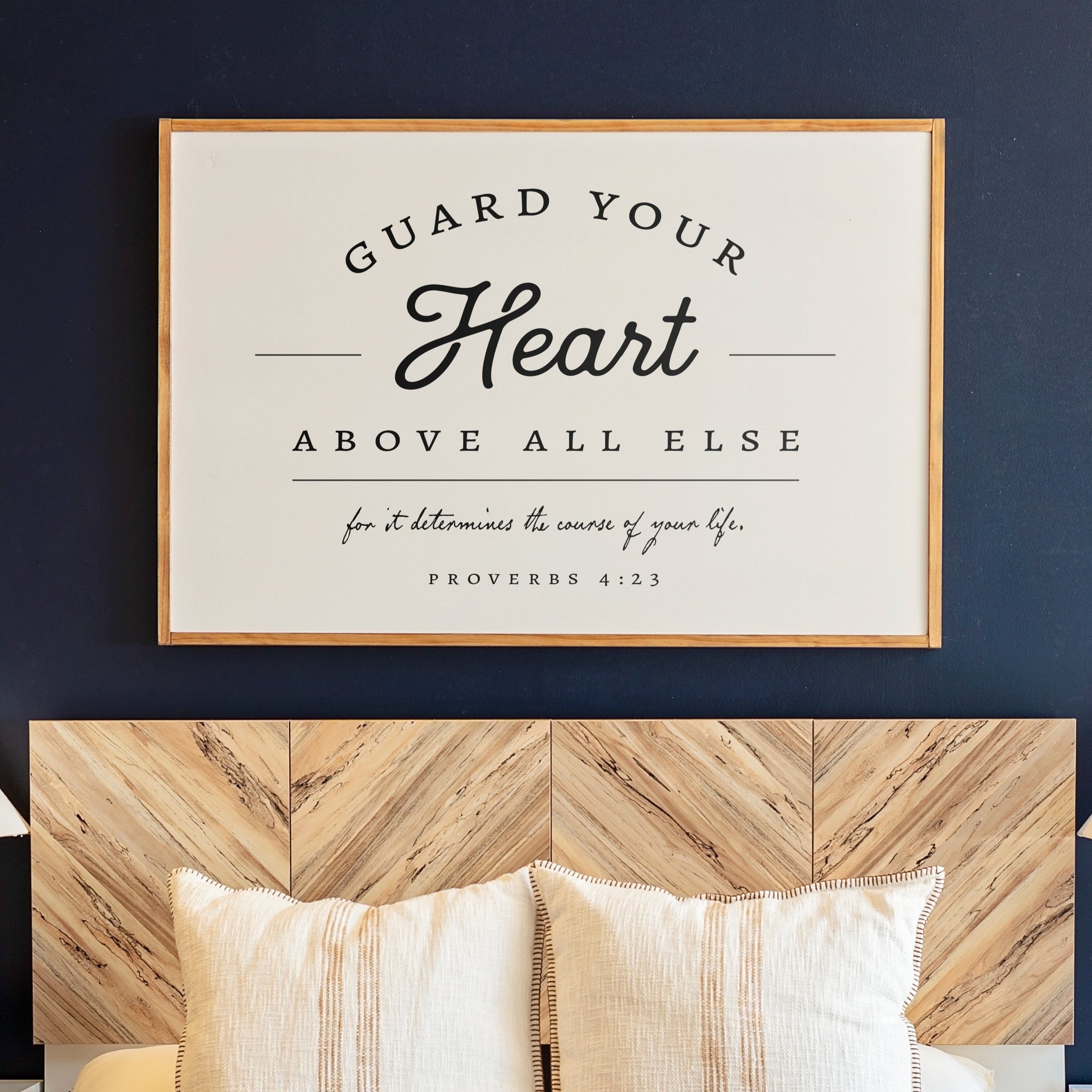 Guard Your Heart | Christian Wall Art Horizontal Sign | 322