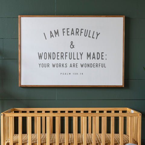 I Praise You For I Am Fearfully And Wonderfully Made Horizontal Sign | 098