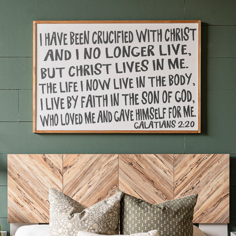 I Have Been Crucified | Christian Wall Art Horizontal Sign | 432