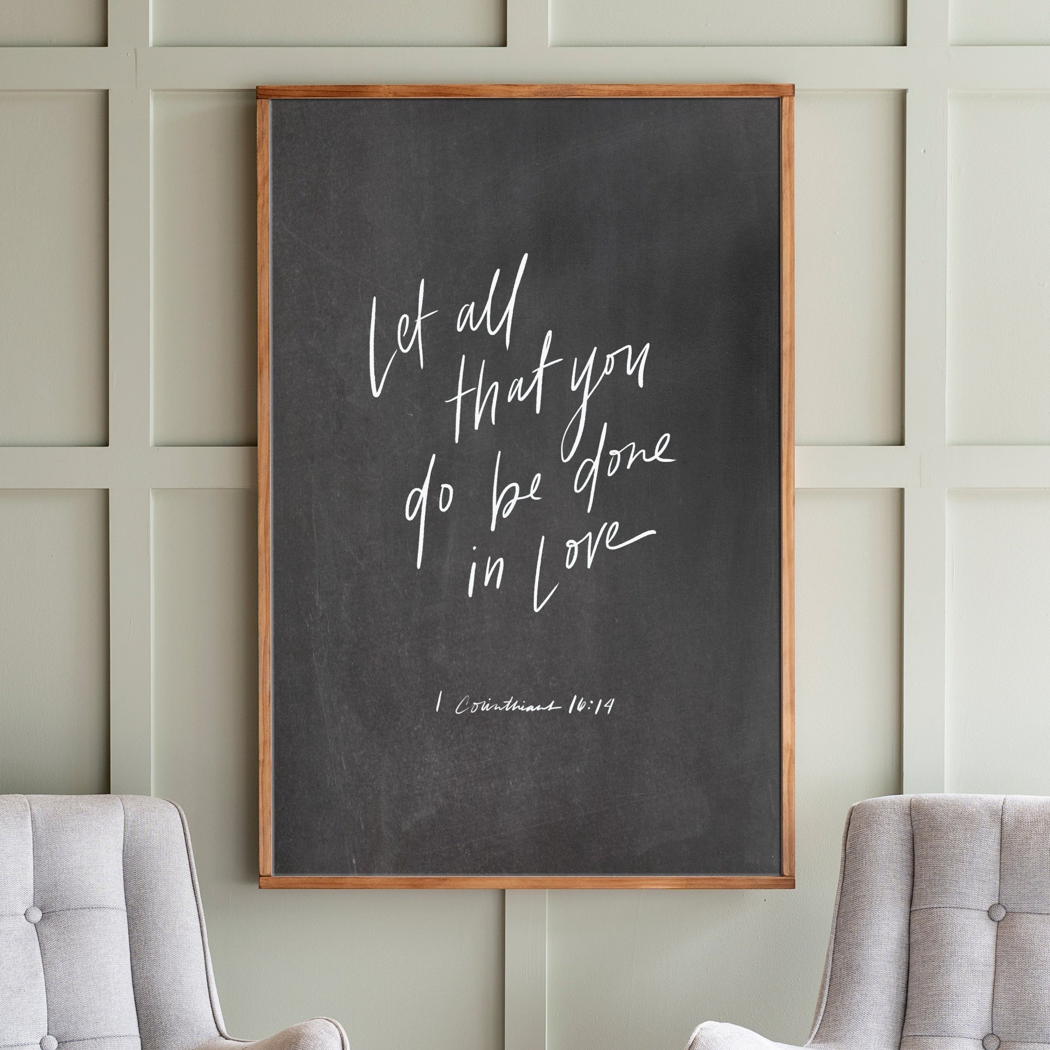 Hand Lettered Let All That You Do Be Done With Love | 117