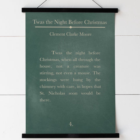Twas The Night Before Christmas Hanging Canvas | 376