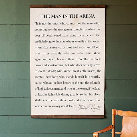 The Man In The Arena Oversized Tapestry | 126